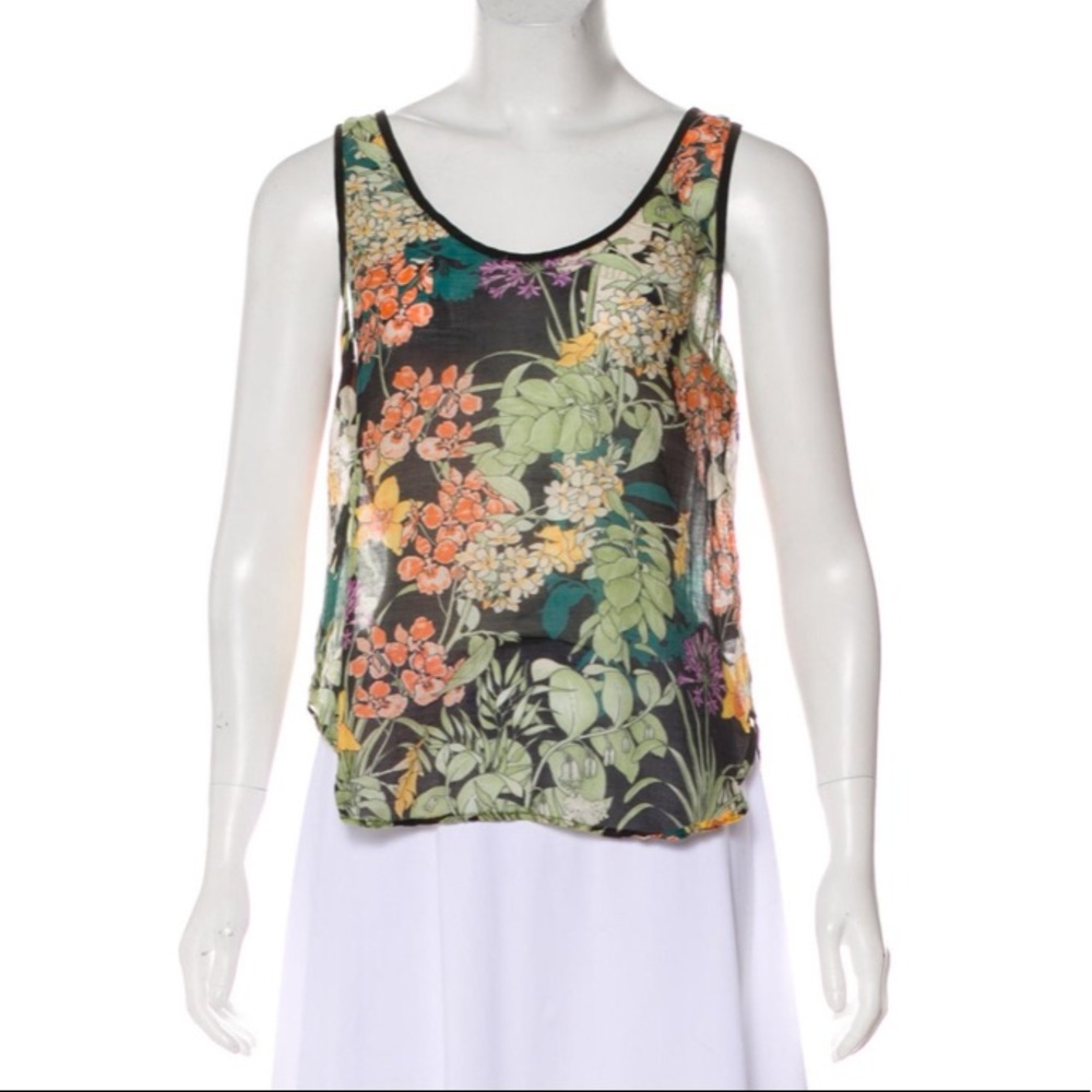 Charles Henry Floral Tank Top - Multicolor
